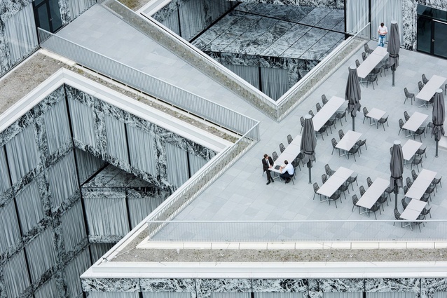 Buildings in Use category: Photographer: Adrien Barakat. Building: Allianz Headquarters, Zurich, Switzerland. Architect: Wiel Arets Architects.