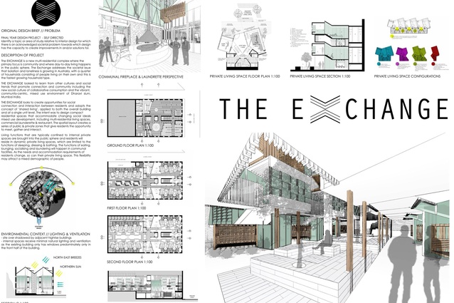 Assessment board – Interior Design First Prize: Sarah Tite.
