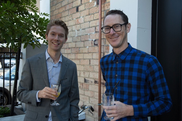 Oliver Backhouse of Backhouse Interiors and Michael Barrett, editor of <em>Interior</em>.