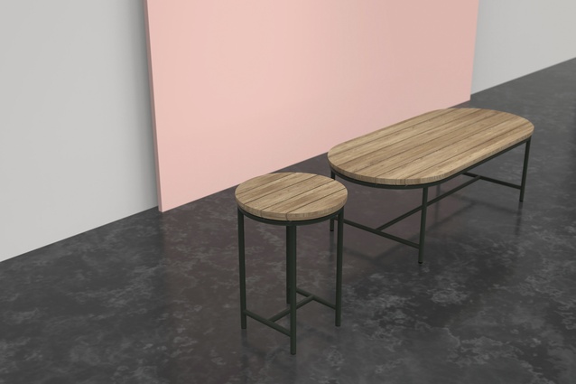 Contour coffee table and side table by Vincent Sheppard | $1,517 from <a
href="http://www.vincentsheppard.com/en" target="_blank"><u>vincentsheppard.com</u></a>.
