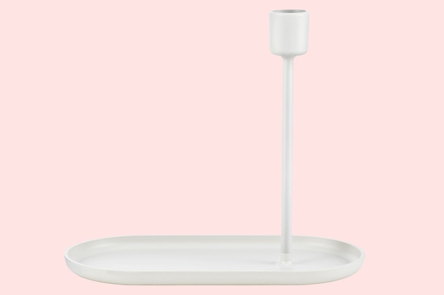 Folk Candlestick with tray by Normann Copenhagen $59.50 from Design Denmark.