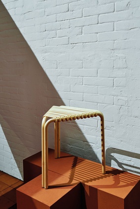Karumi stool and bench by Álvaro Siza for Hermès.