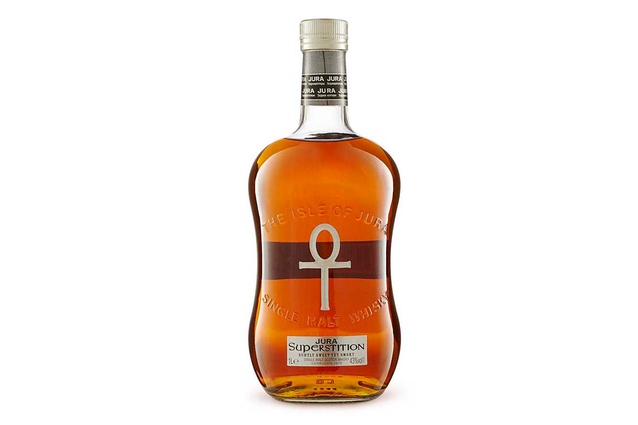 9. Isle of Jura Superstition Whiskey. A gold medal winner, this single Malt Scotch Whisky is sure to please with hints of spice, smoke, honey and pine. whiskyshop.co.nz