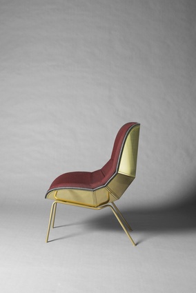 Metal-stitched Armour armchair by Färg & Blanche.