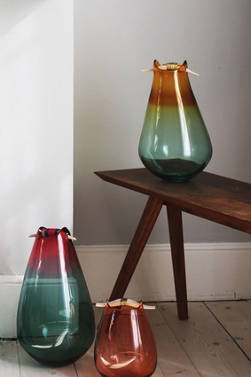 Mixed-media glass pieces by Pia Wüstenberg for Utopia & Utility.