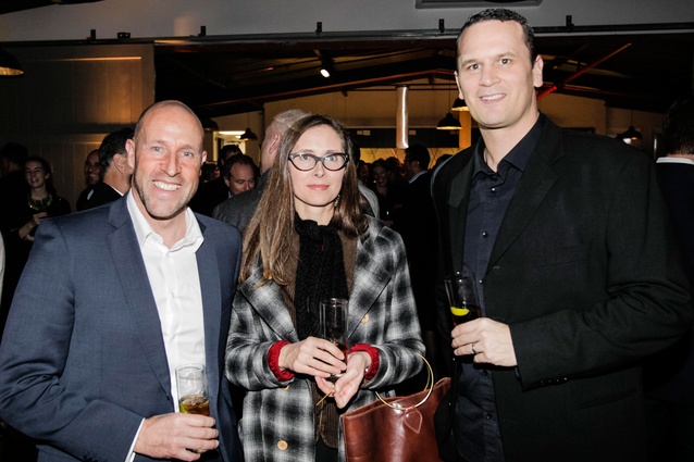 From left: Alan Bunce from AGM Publishing, Andrea Stevens of Devitt Stevens and André Kini of AGM Publishing.