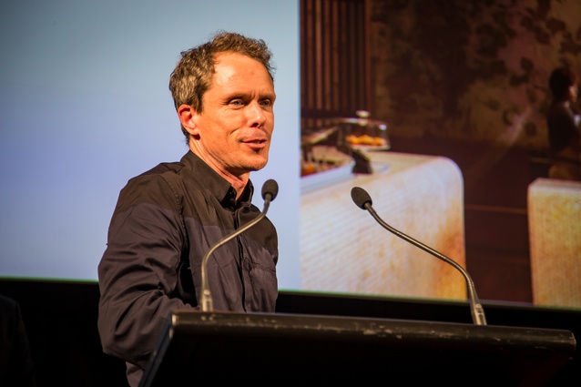 Jack McKinney (McKinney + Windeatt Architects) accepting the Supreme Award for Amano.