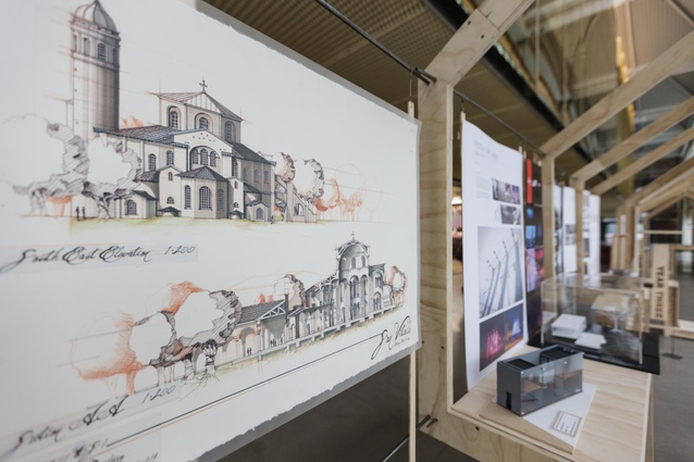 Unitec architecture student exhibition in conjunction with Women in Fabrication, installed at Warren & Mahoney.