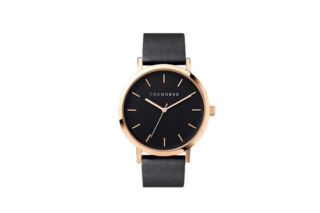 The Horse Watch - Rose Gold/Black |
<a
href="http://www.paperplanestore.com/collections/carry/products/the-horse-watch-rose-black" target="_blank"><u> $159 from paperplanestore.com </u></a>