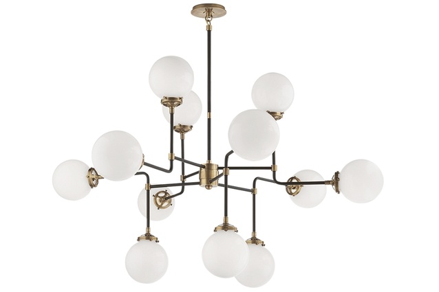Bistro medium chandelier | $5995 from <a
href="http://cavitco.com/product/visual-comfort/ceiling-lights/bistro-medium-chandelier/" target="_blank"><u>cavitco.com</u></a>.