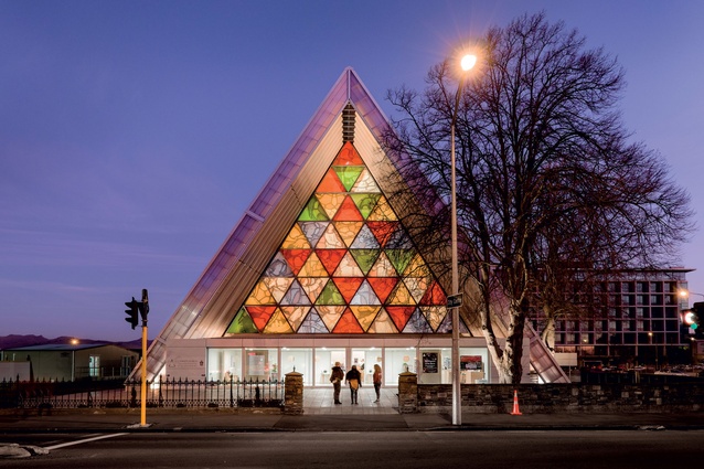 Transitional (Cardboard) Cathedral, Christchurch by Shigeru Ban Architects in association with Warren and Mahoney.

